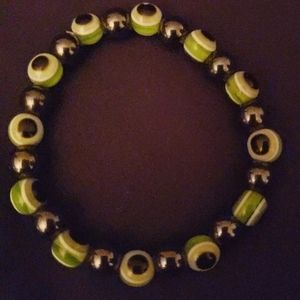 GREEN Eye Bracelet